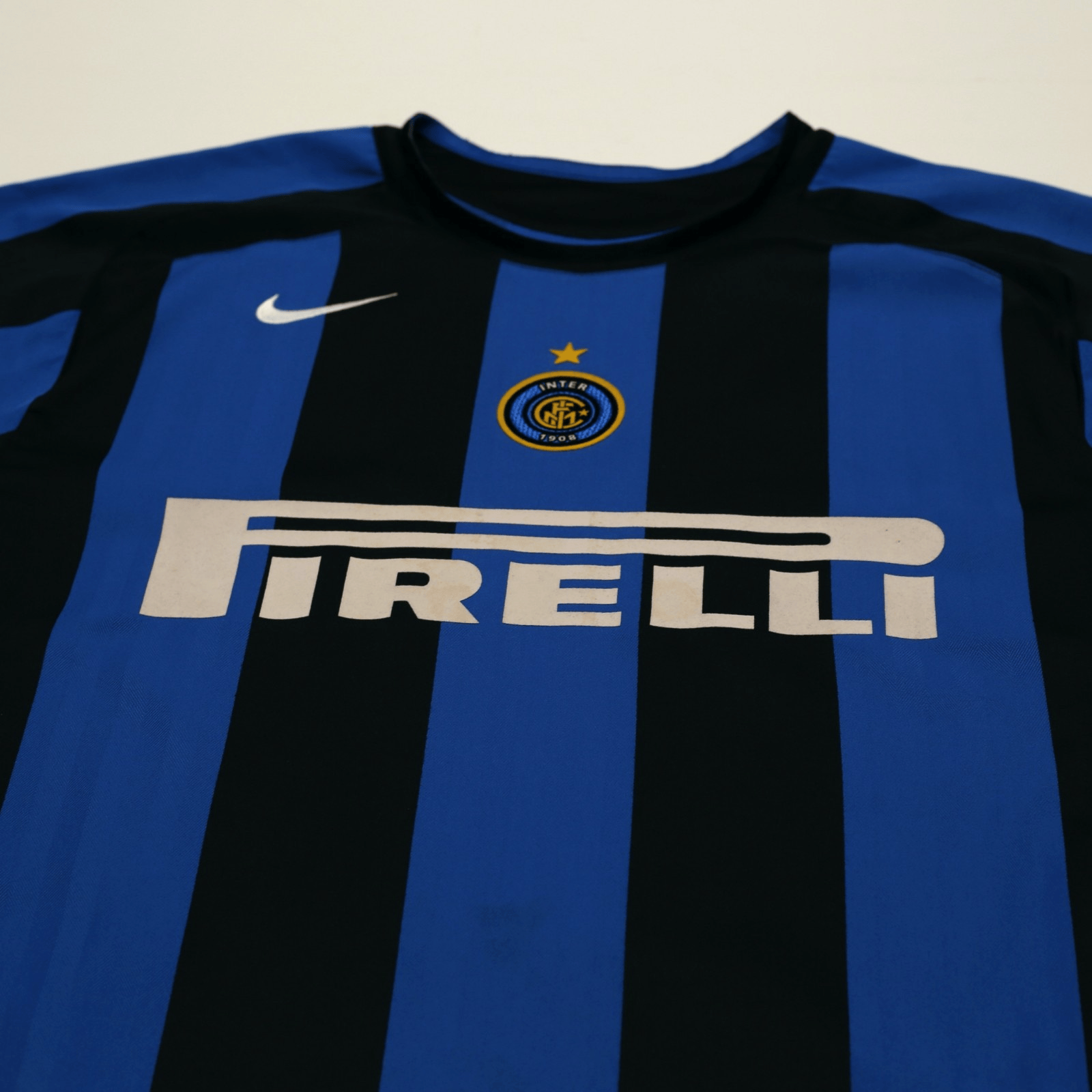 2005/06 Adriano #10 Inter Milan Vintage Nike Home Football Shirt (L)