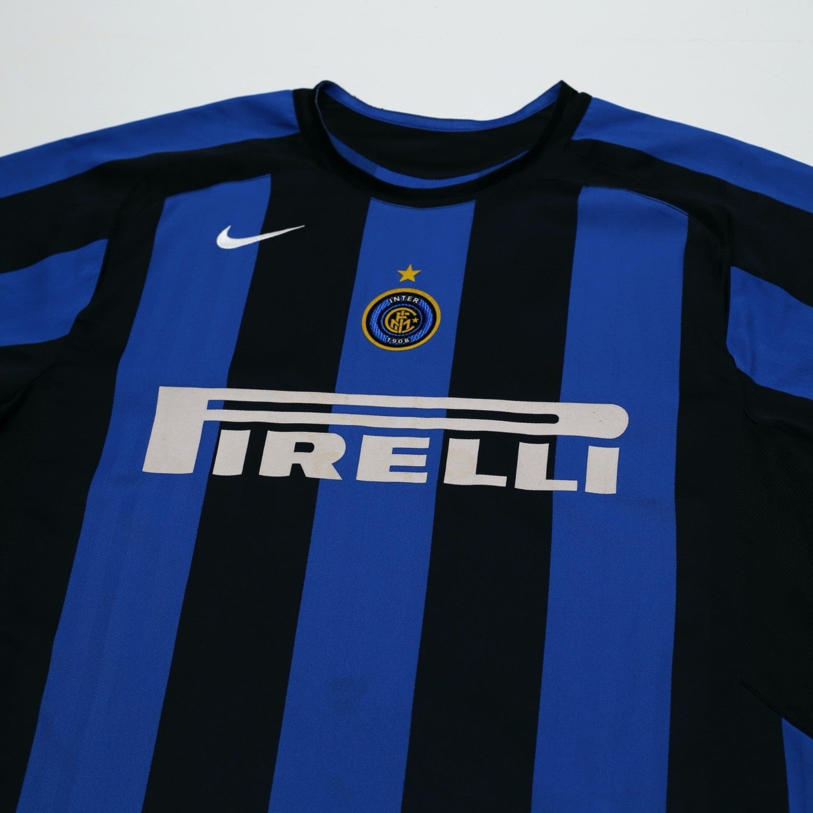 2005/06 Adriano #10 Inter Milan Vintage Nike Home Football Shirt (L)