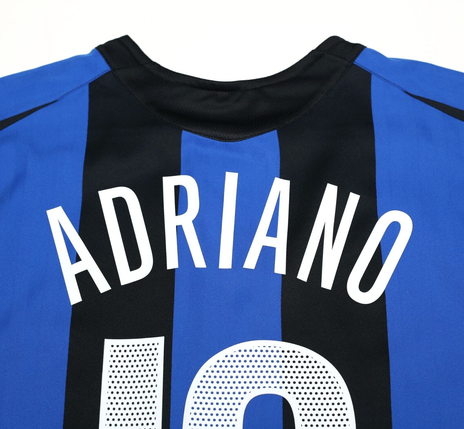 2005/06 ADRIANO #10 Inter Milan Vintage Nike Home Football Shirt (M)