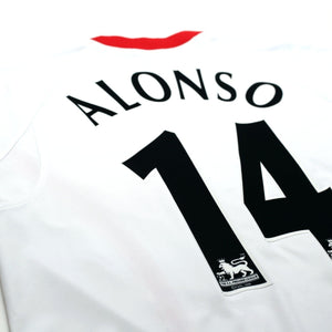 2005/06 Alonso #14 Vintage Liverpool Reebok Away Football Shirt (M)