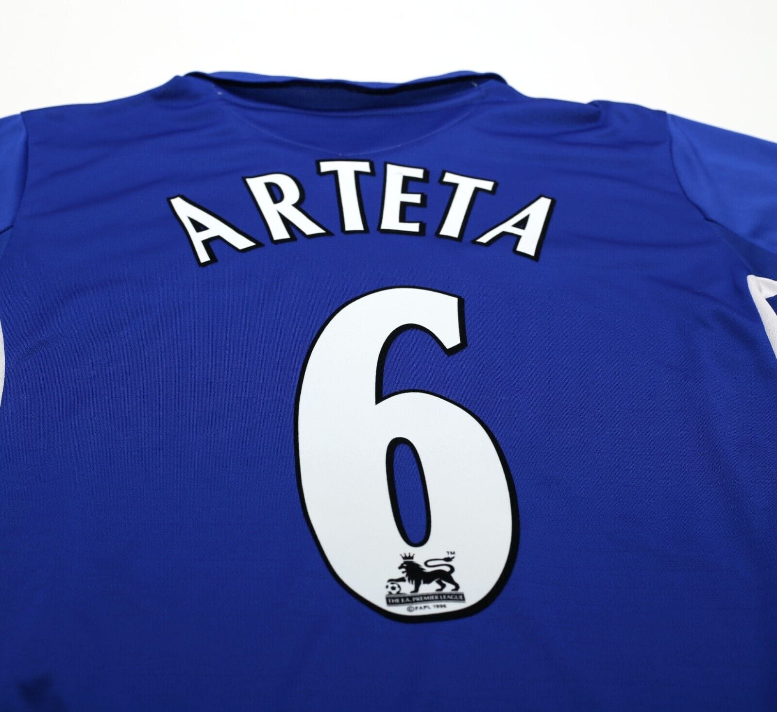 2005/06 ARTETA #6 Everton Vintage Umbro Home Football Shirt Jersey (M)