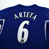 2005/06 Arteta #6 Everton Vintage Umbro Home Football Shirt (M)