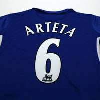 2005/06 Arteta #6 Everton Vintage Umbro Home Football Shirt (M)