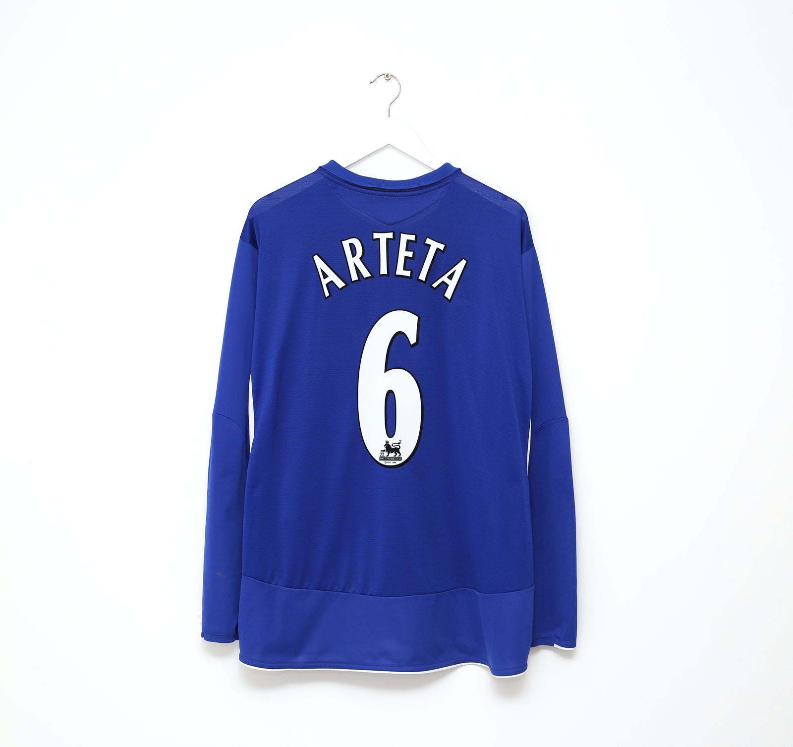 2005/06 ARTETA #6 Everton Vintage Umbro Long Sleeve Home Football Shirt (XXL)