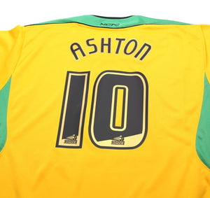 2005/06 ASHTON #10 Norwich City Vintage XARA Home Football Shirt (XL)