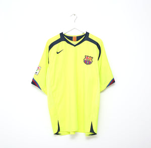 2005/06 BARCELONA Vintage Nike Away Football Shirt Jersey (XXL)