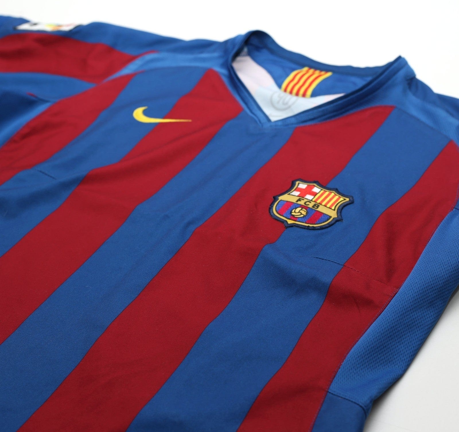 2005/06 BARCELONA Vintage Nike Home Football Shirt (M.Boys) 10/12