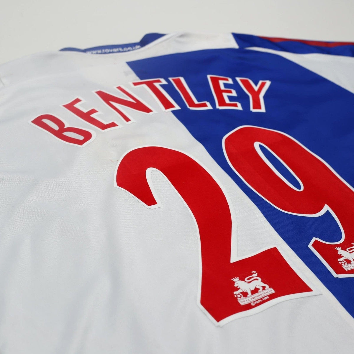 2005/06 Bentley #29 Blackburn Rovers Vintage Lonsdale Home Football Shirt (XL)