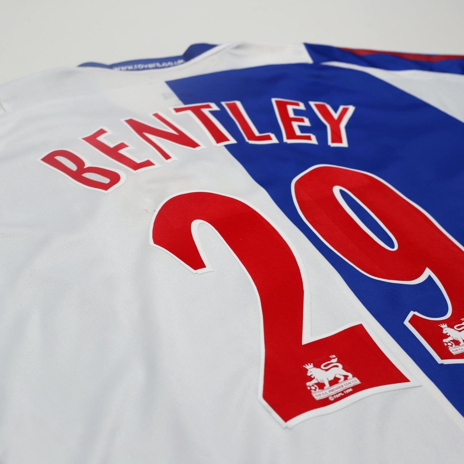 2005/06 Bentley #29 Blackburn Rovers Vintage Lonsdale Home Football Shirt (XL)