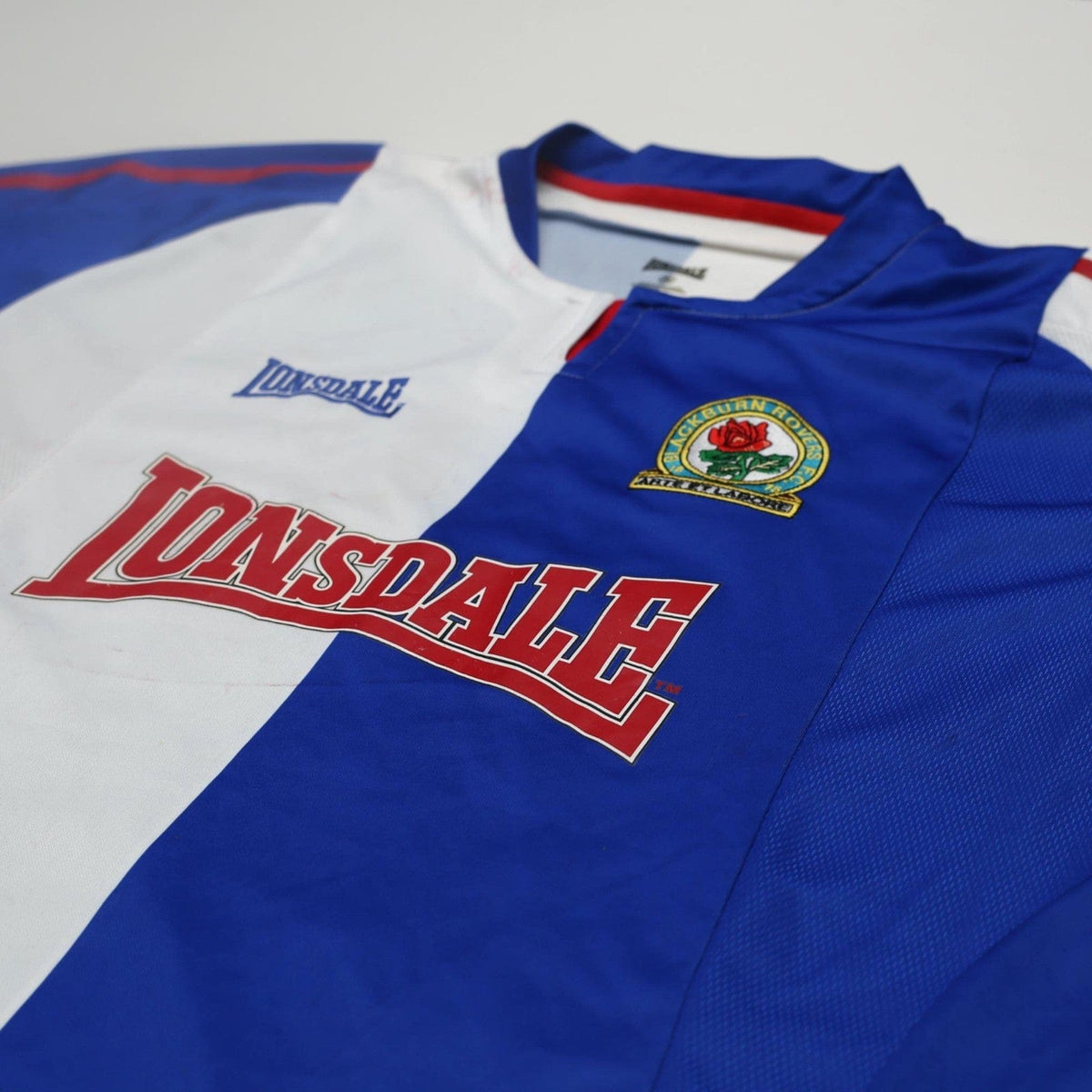 2005/06 Bentley #29 Blackburn Rovers Vintage Lonsdale Home Football Shirt (XL)
