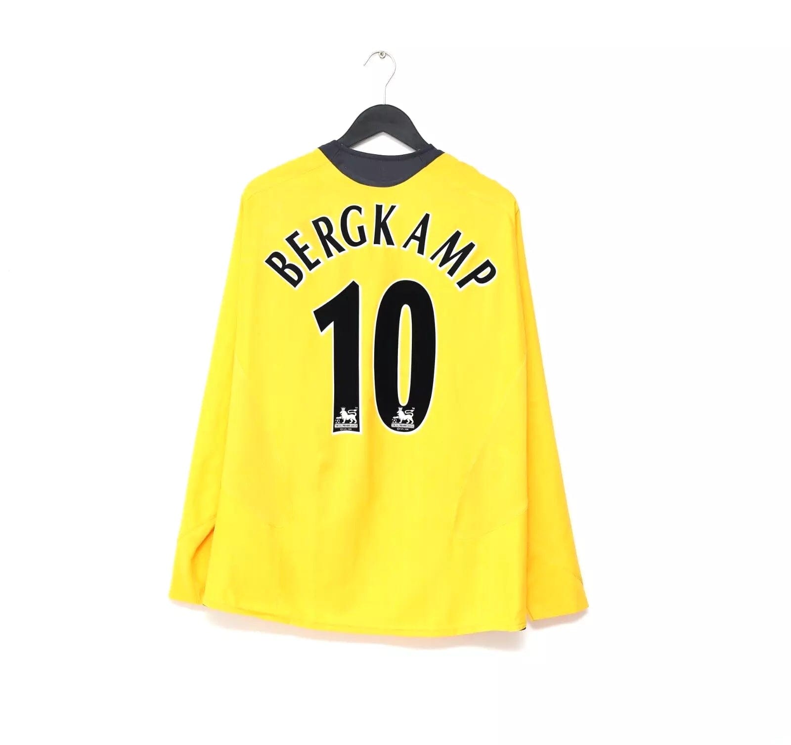 2005/06 Bergkamp #10 Arsenal L/S Away Football Shirt | Size