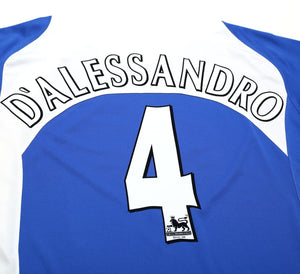 2005/06 D'ALESSANDRO #4 Portsmouth Vintage Jako Home Football Shirt Jersey (L)