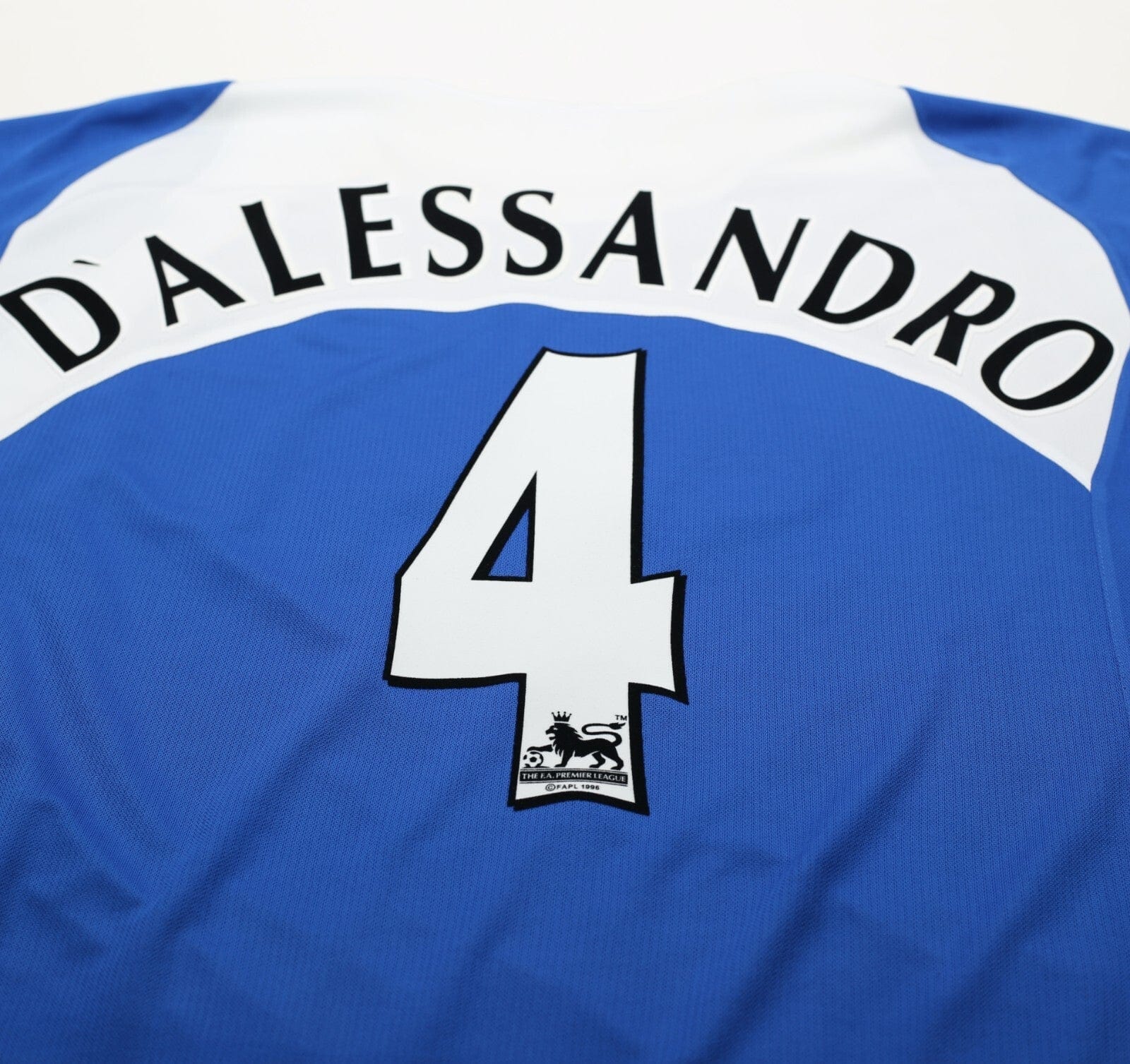 2005/06 D'ALESSANDRO #4 Portsmouth Vintage Jako Home Football Shirt (L)