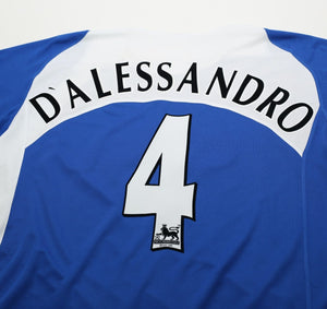 2005/06 D'ALESSANDRO #4 Portsmouth Vintage Jako Home Football Shirt (L)