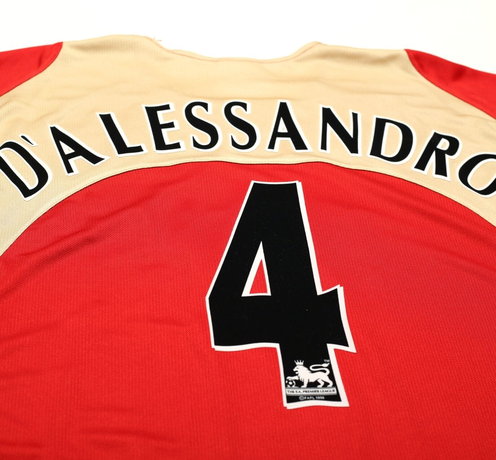 2005/06 D'ALESSANDRO #4 Portsmouth Vintage Jako LS Away Football Shirt (XL)