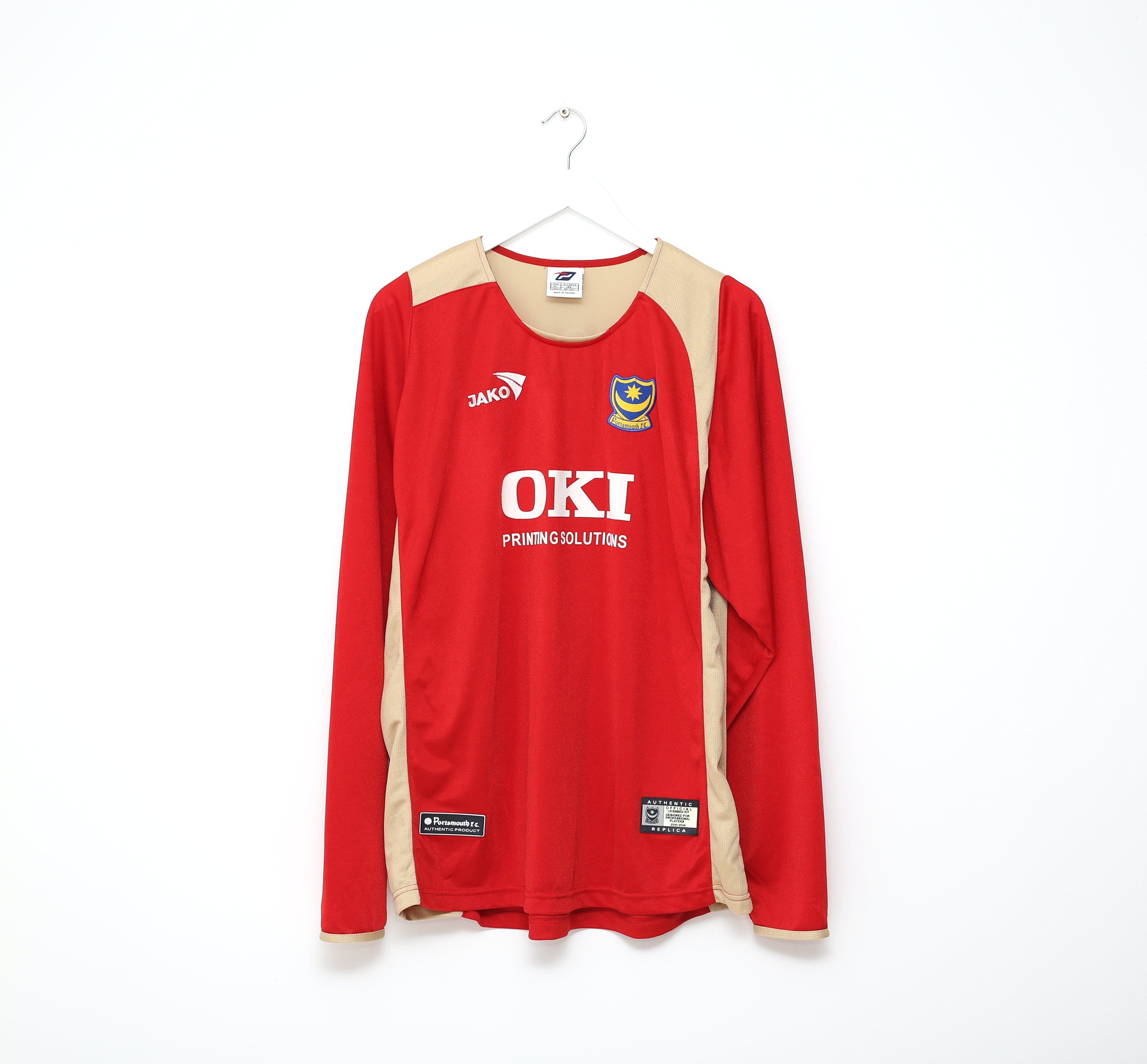 2005/06 D'ALESSANDRO #4 Portsmouth Vintage Jako LS Away Football Shirt
