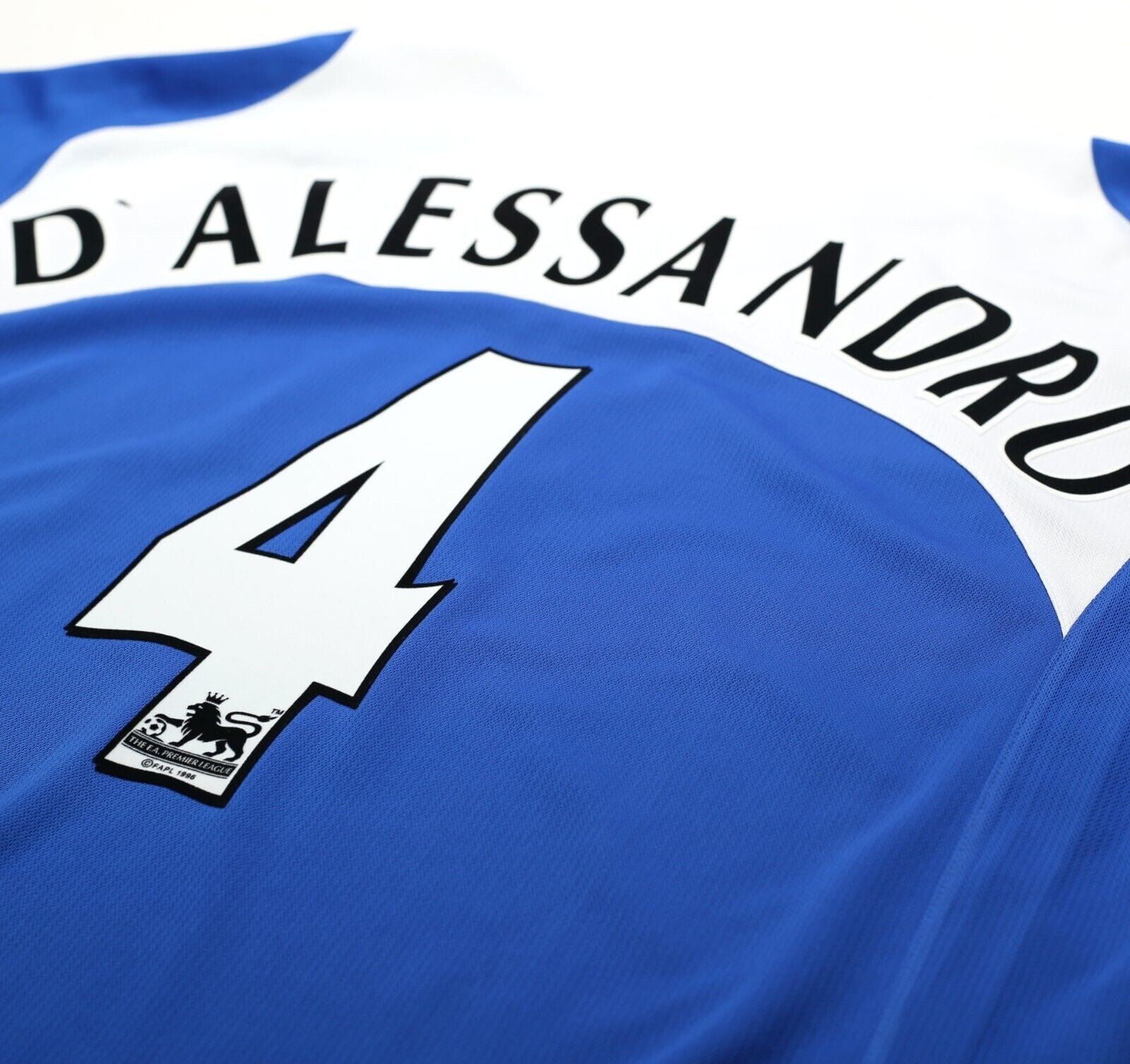 2005/06 D'Alessandro #4 Portsmouth Vintage Jako LS Home Football