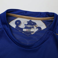 2005/06 Drogba #15 Chelsea Vintage Umbro Centenary UCL Home Football Shirt (M)