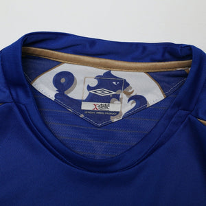 2005/06 Drogba #15 Chelsea Vintage Umbro Centenary UCL Home Football Shirt (M)