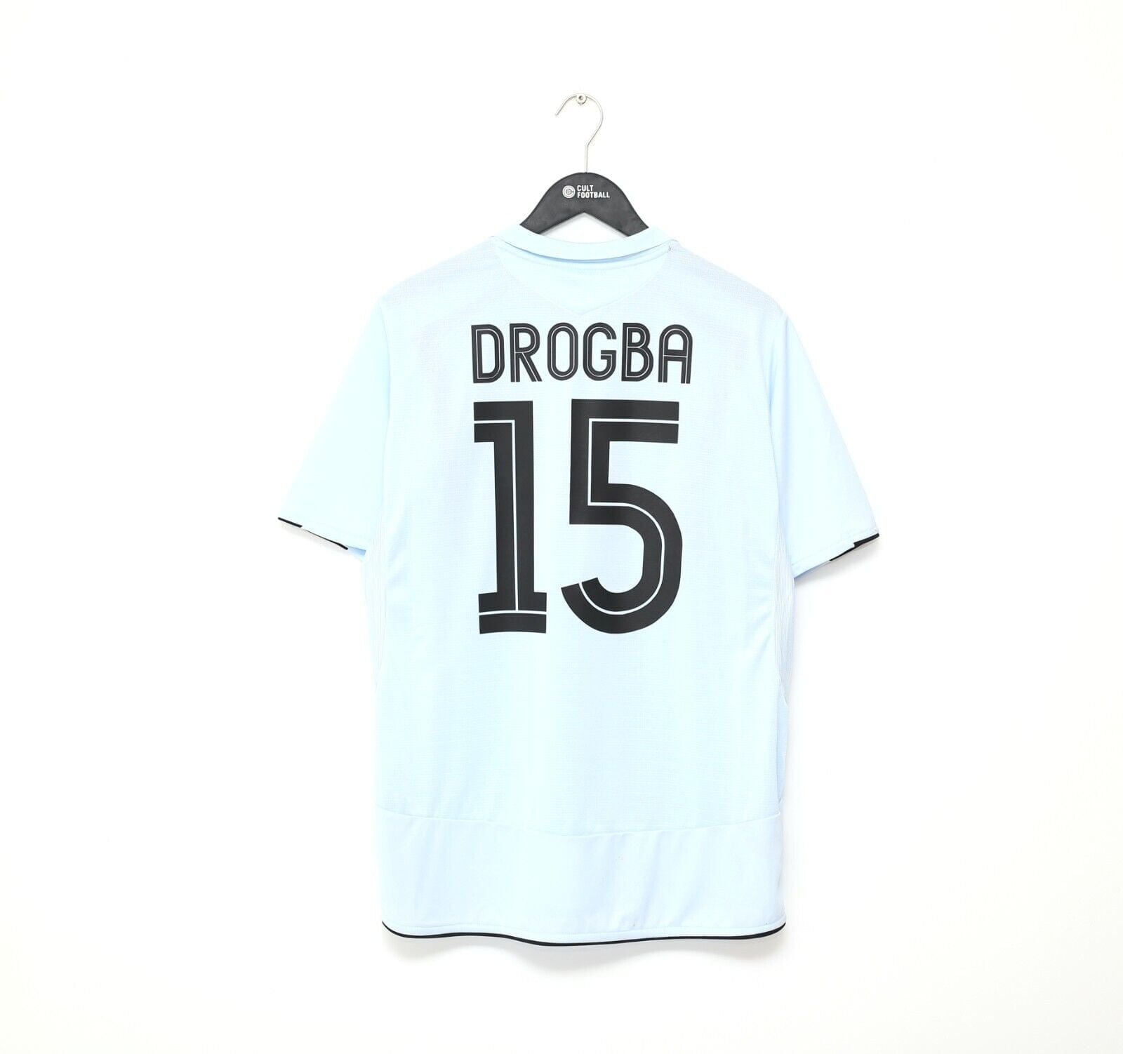 2005/06 DROGBA #15 Chelsea Vintage Umbro UCL Away Football Shirt Jersey (M/L)