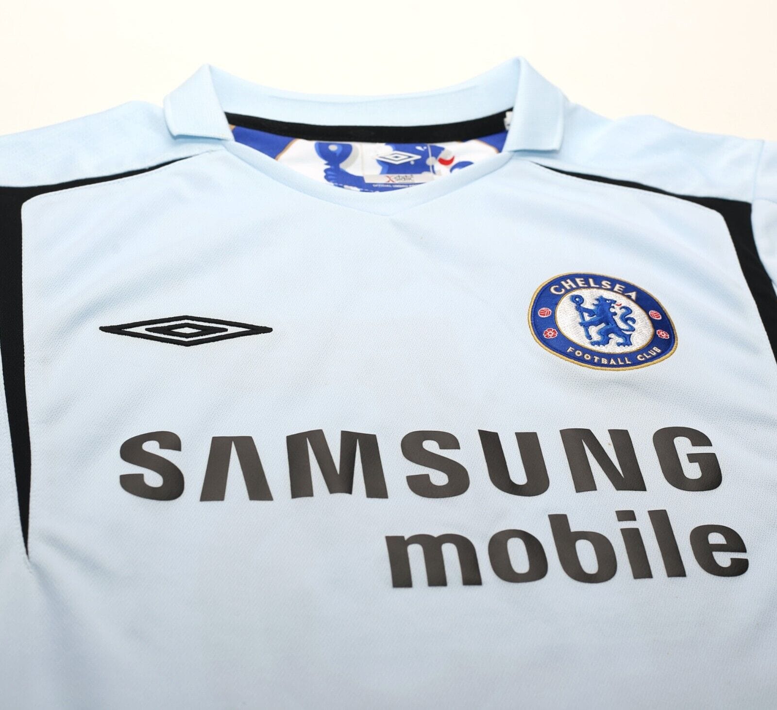 2005/06 DROGBA #15 Chelsea Vintage Umbro UCL Away Football Shirt Jersey (M/L)