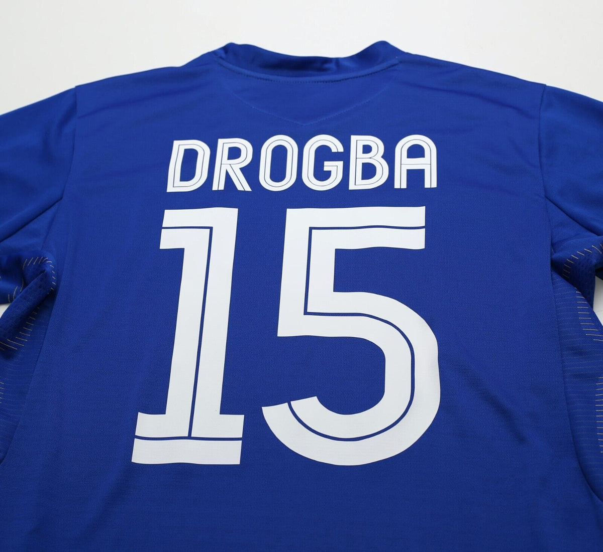 2005/06 DROGBA #15 Chelsea Vintage Umbro UCL Home Football Shirt Jersey (L)