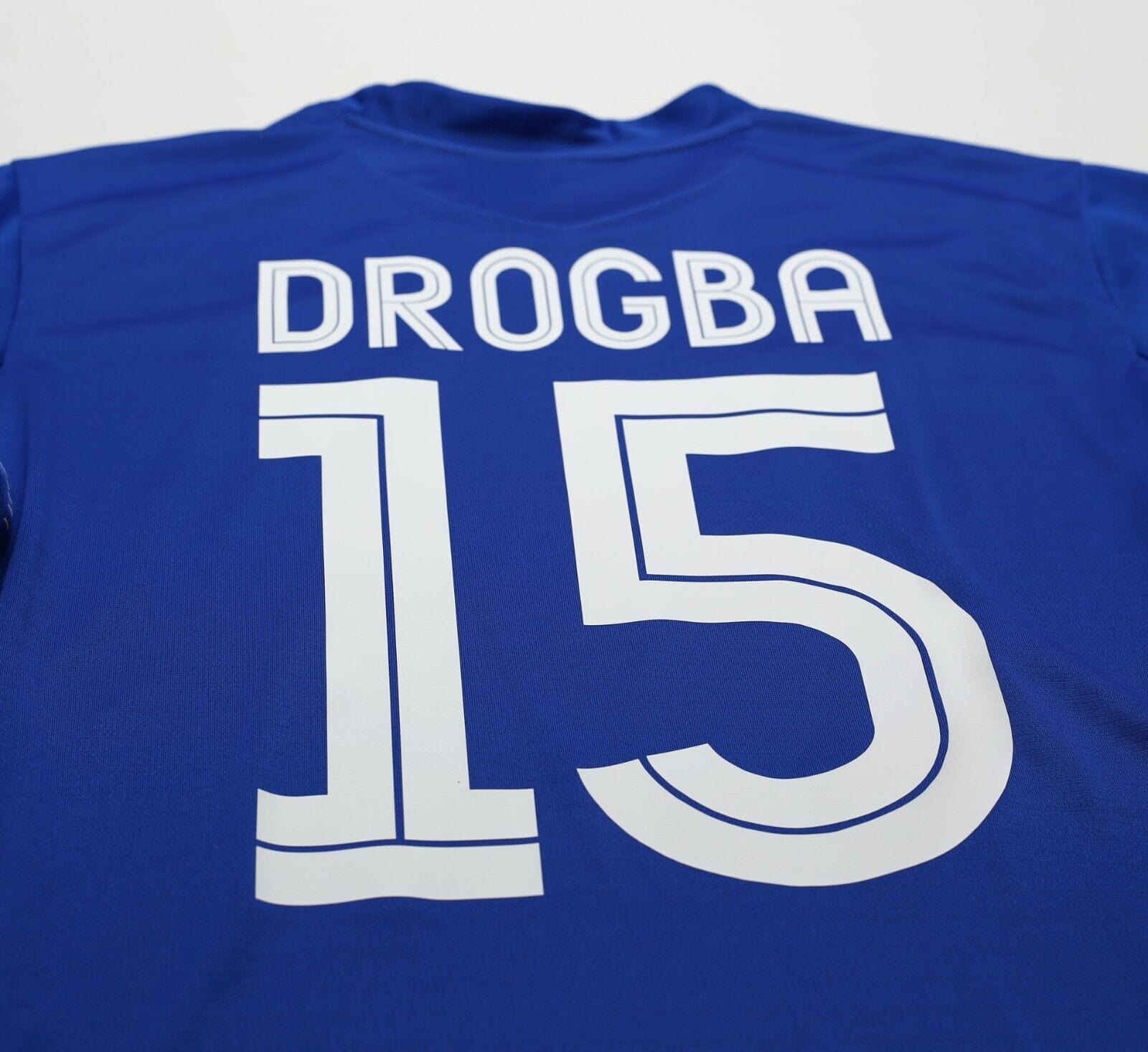 2005/06 DROGBA #15 Chelsea Vintage Umbro UCL Home Football Shirt Jersey (L)