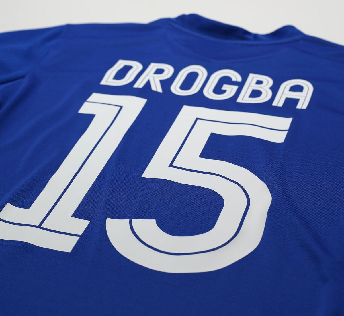 2005/06 DROGBA #15 Chelsea Vintage Umbro UCL Home Football Shirt Jersey (L)