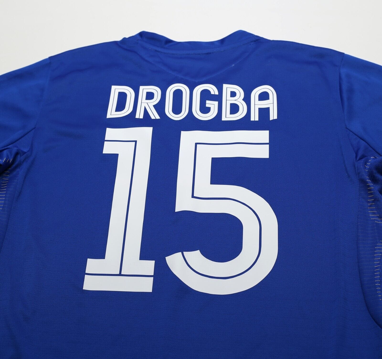 2005/06 DROGBA #15 Chelsea Vintage Umbro UCL Home Football Shirt Jersey (L)