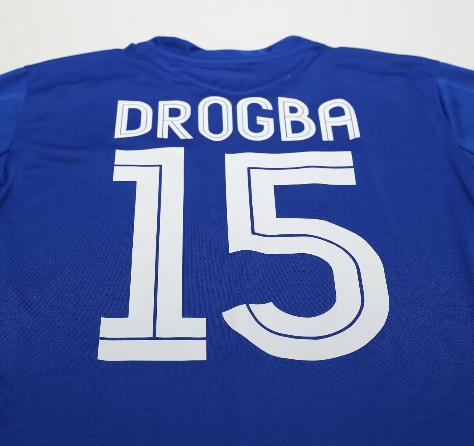 2005/06 DROGBA #15 Chelsea Vintage Umbro UCL Home Football Shirt Jersey (L)