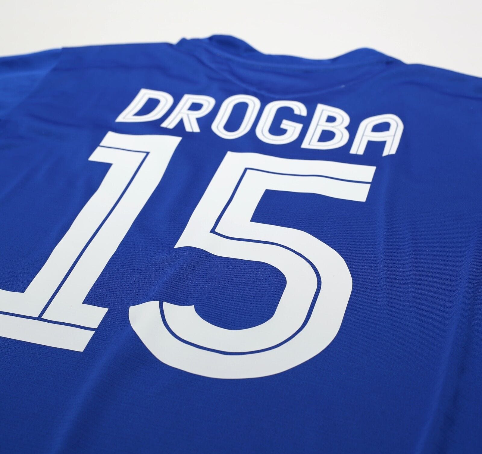 2005/06 DROGBA #15 Chelsea Vintage Umbro UCL Home Football Shirt Jersey (L)