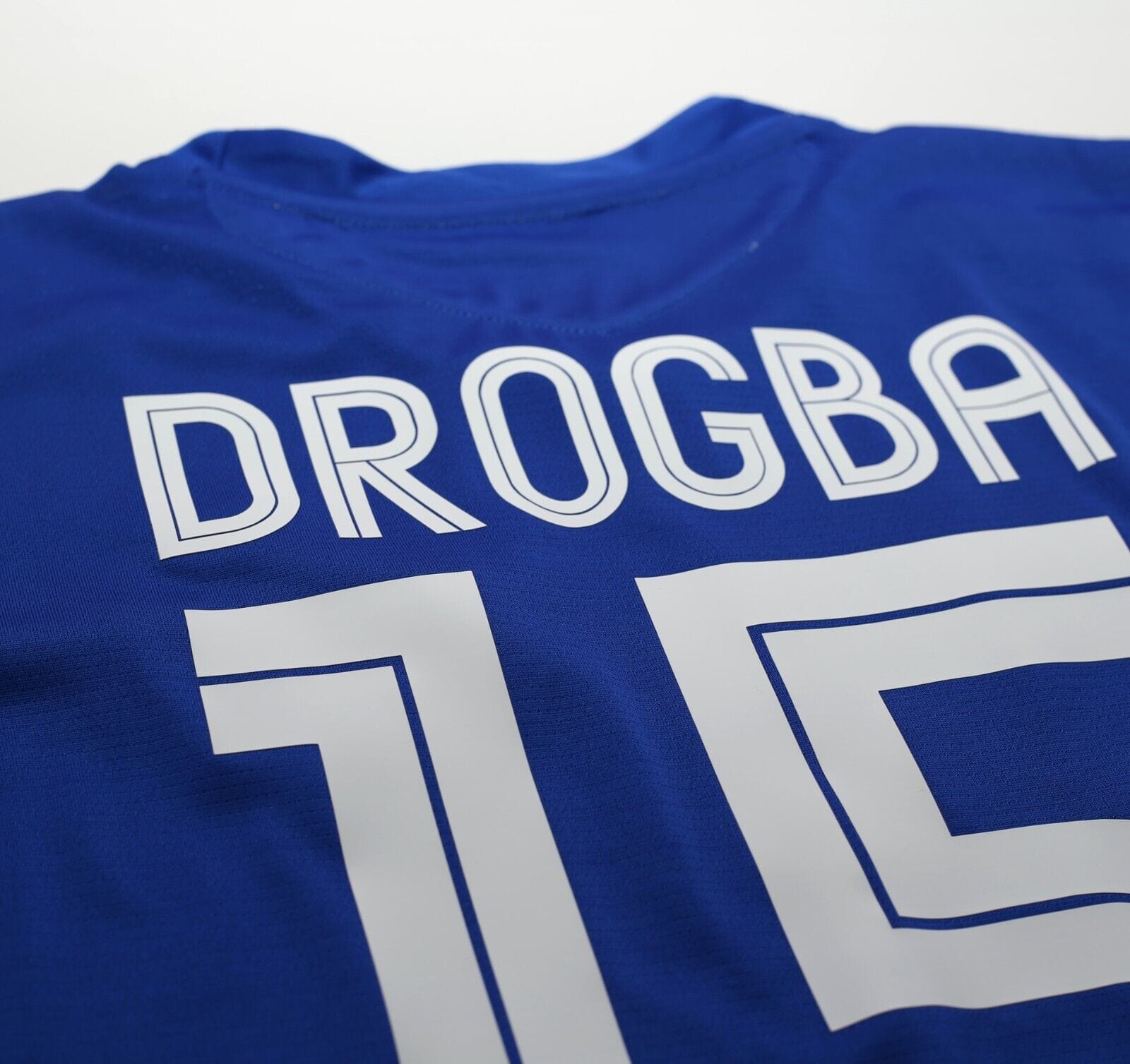 2005/06 DROGBA #15 Chelsea Vintage Umbro UCL Home Football Shirt Jersey (L)