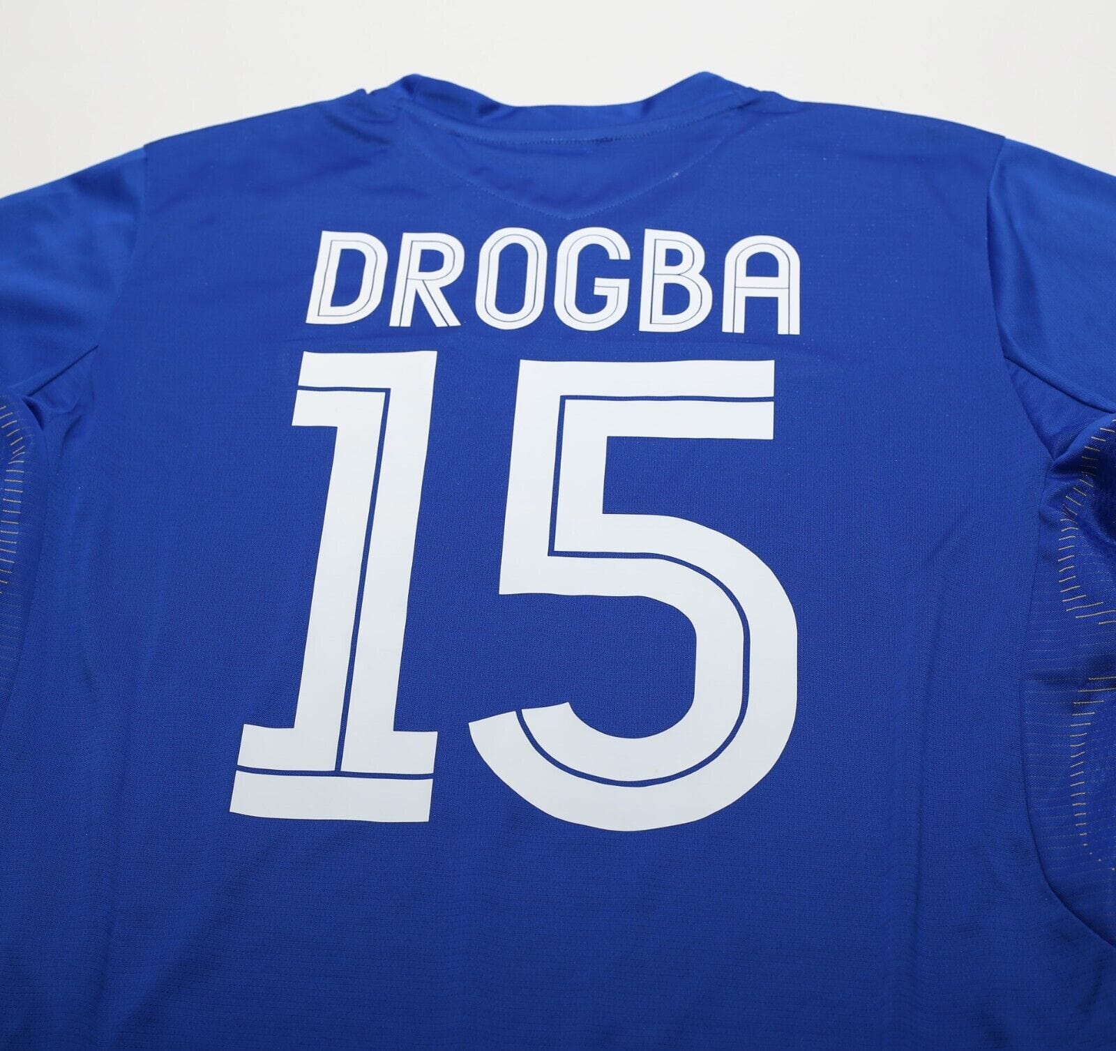 2005/06 DROGBA #15 Chelsea Vintage Umbro UCL Home Football Shirt Jersey (L)