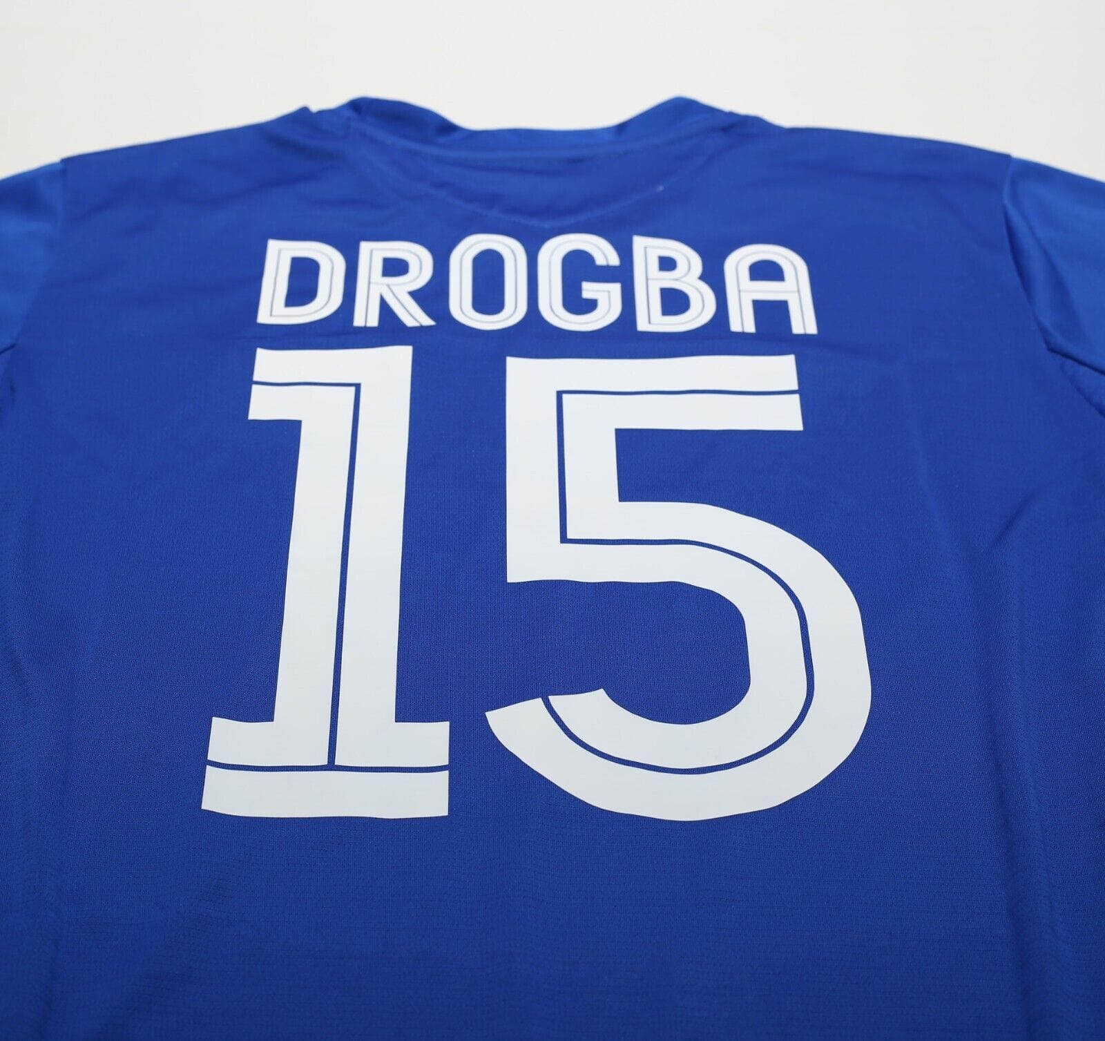 2005/06 DROGBA #15 Chelsea Vintage Umbro UCL Home Football Shirt Jersey (L)