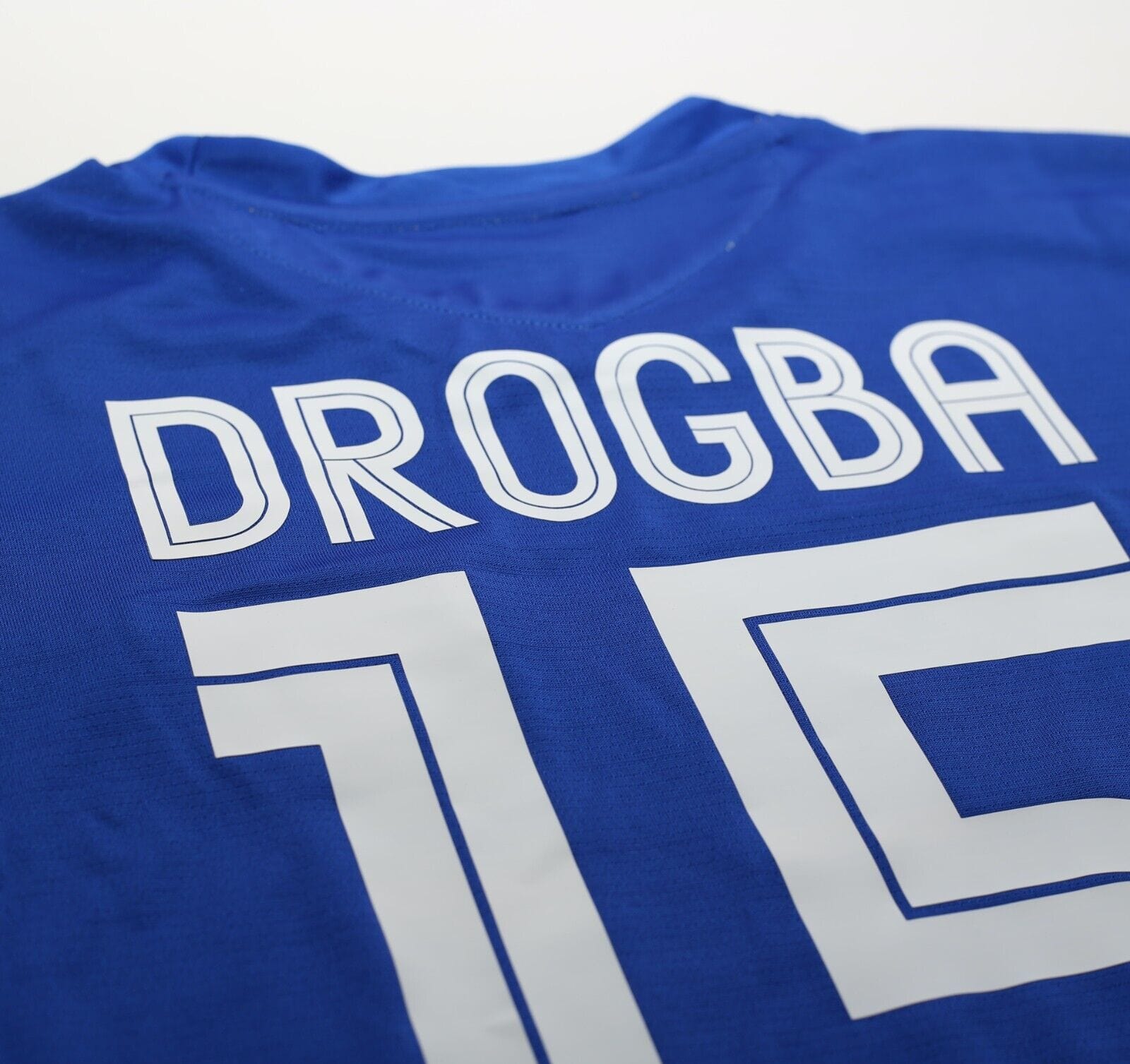 2005/06 DROGBA #15 Chelsea Vintage Umbro UCL Home Football Shirt Jersey (L)