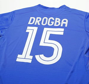 2005/06 DROGBA #15 Chelsea Vintage Umbro UCL Home Football Shirt Jersey (XL)