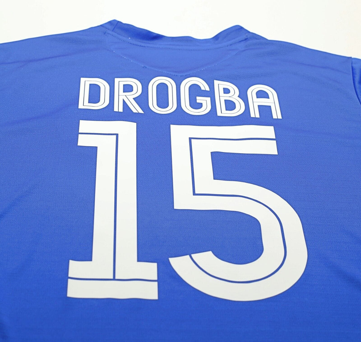 2005/06 DROGBA #15 Chelsea Vintage Umbro UCL Home Football Shirt Jersey (XL)