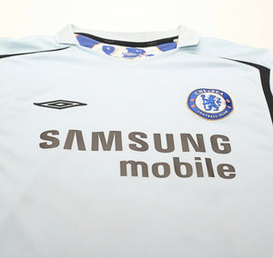 2005/06 DROGBA #15 Chelsea Vintage Umbro UCL Home Football Shirt Jersey (XXL)