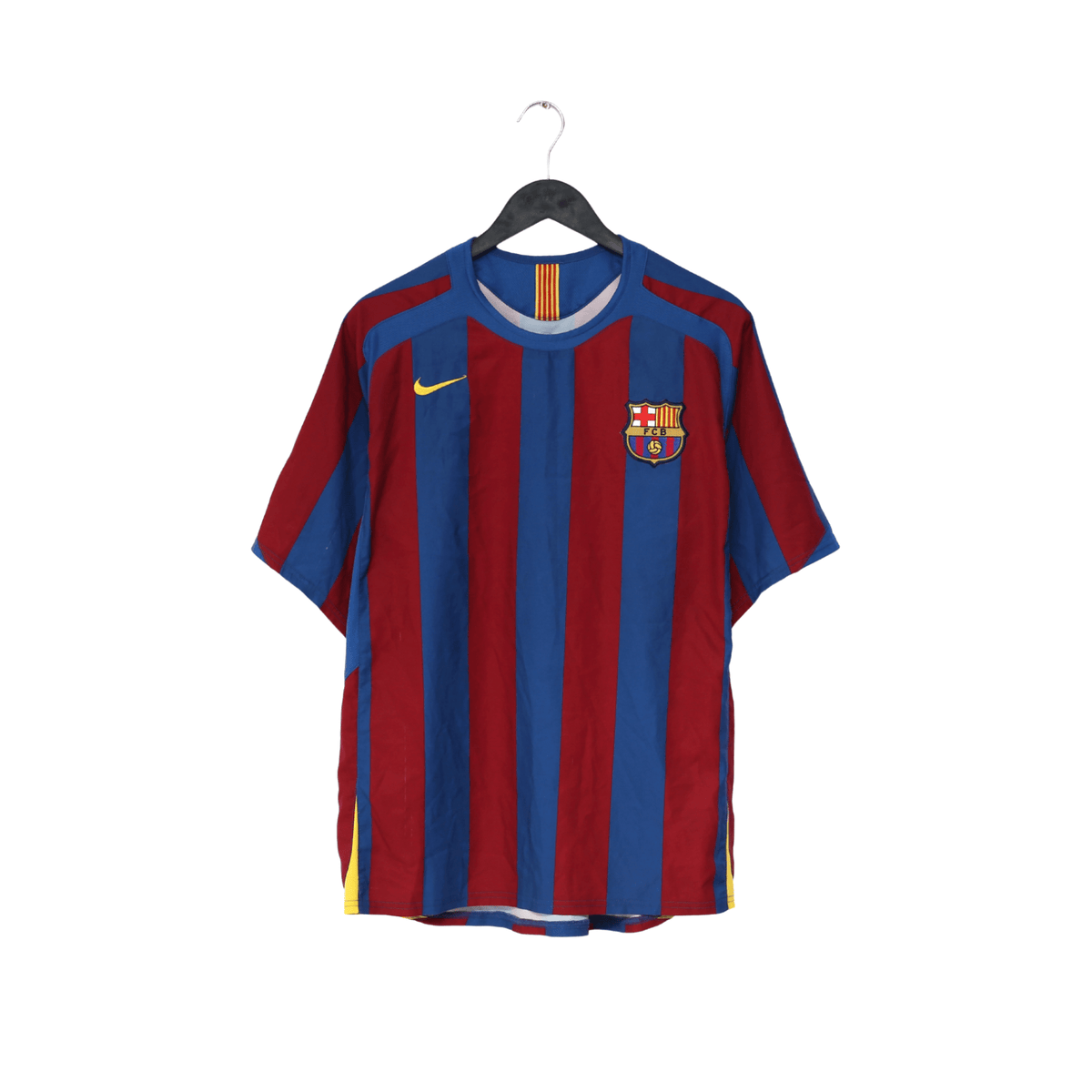 2005/06 ETO'O #9 Barcelona Vintage Nike Home Football Shirt (M) SIGNED