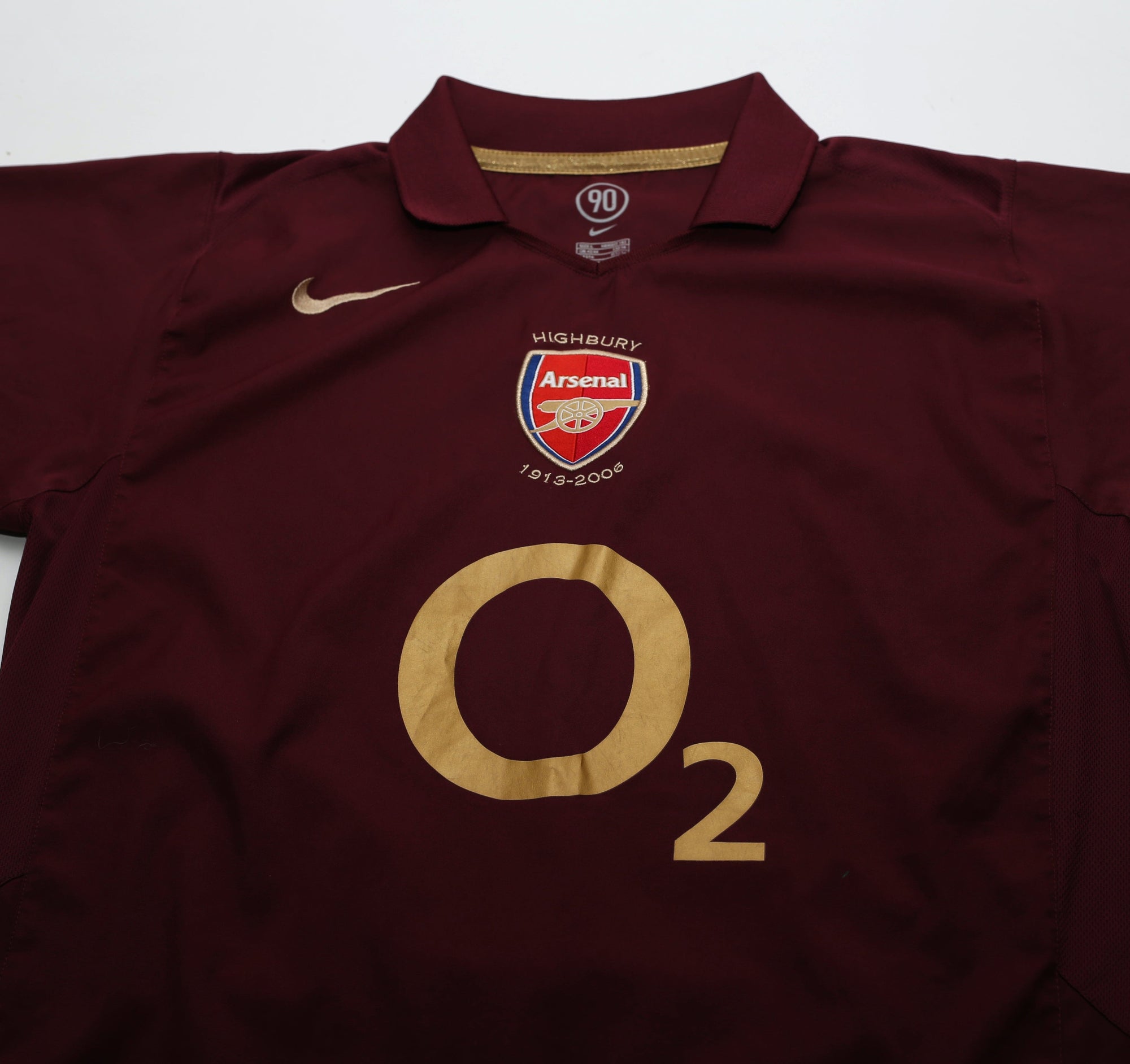 2005/06 FABREGAS #15 Arsenal Vintage Nike Home Football Shirt (L)