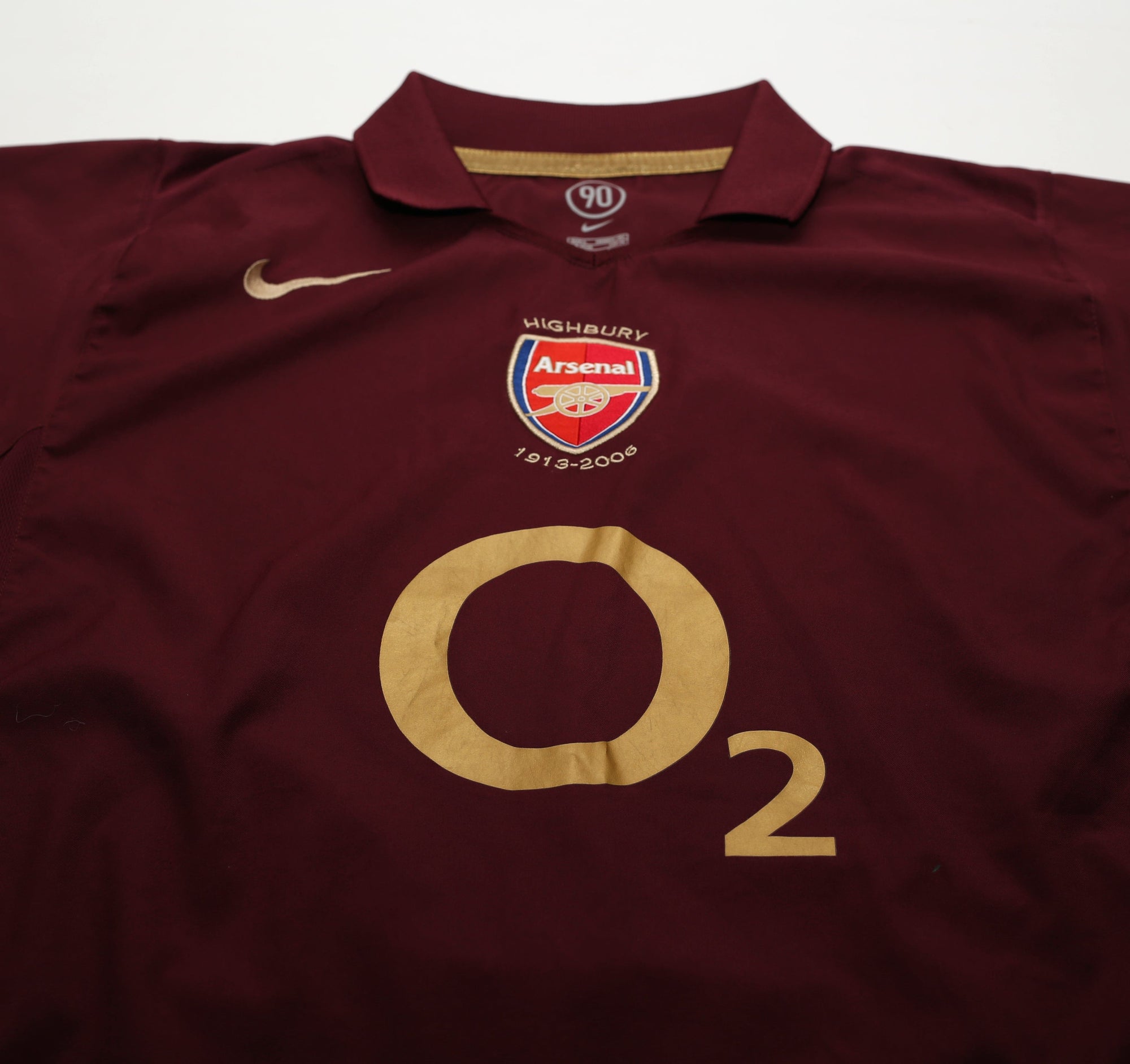 2005/06 FABREGAS #15 Arsenal Vintage Nike Home Football Shirt (L)