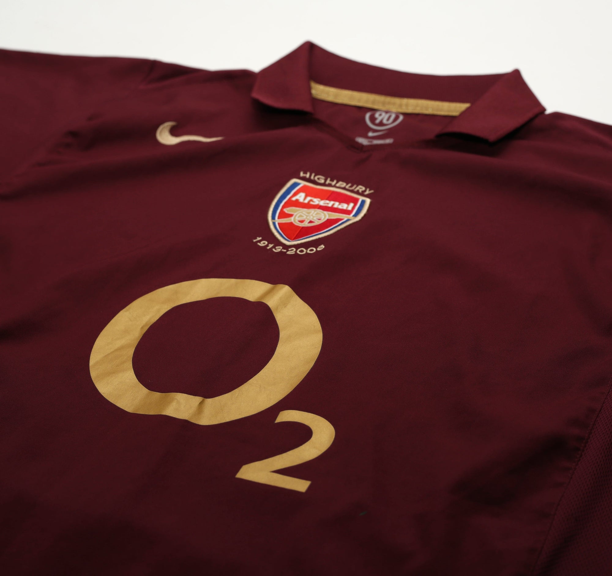 2005/06 FABREGAS #15 Arsenal Vintage Nike Home Football Shirt (L)