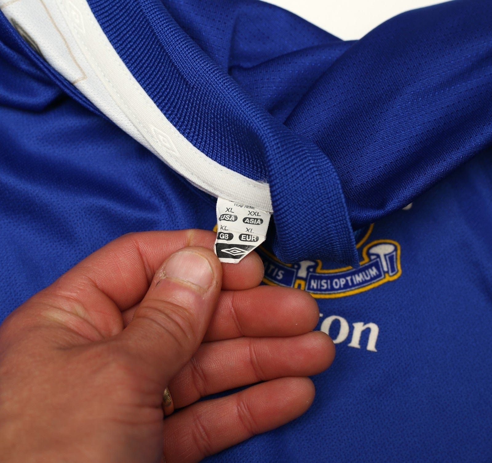 2005/06 FERGUSON #9 Everton Vintage Umbro Home Football Shirt (XL)