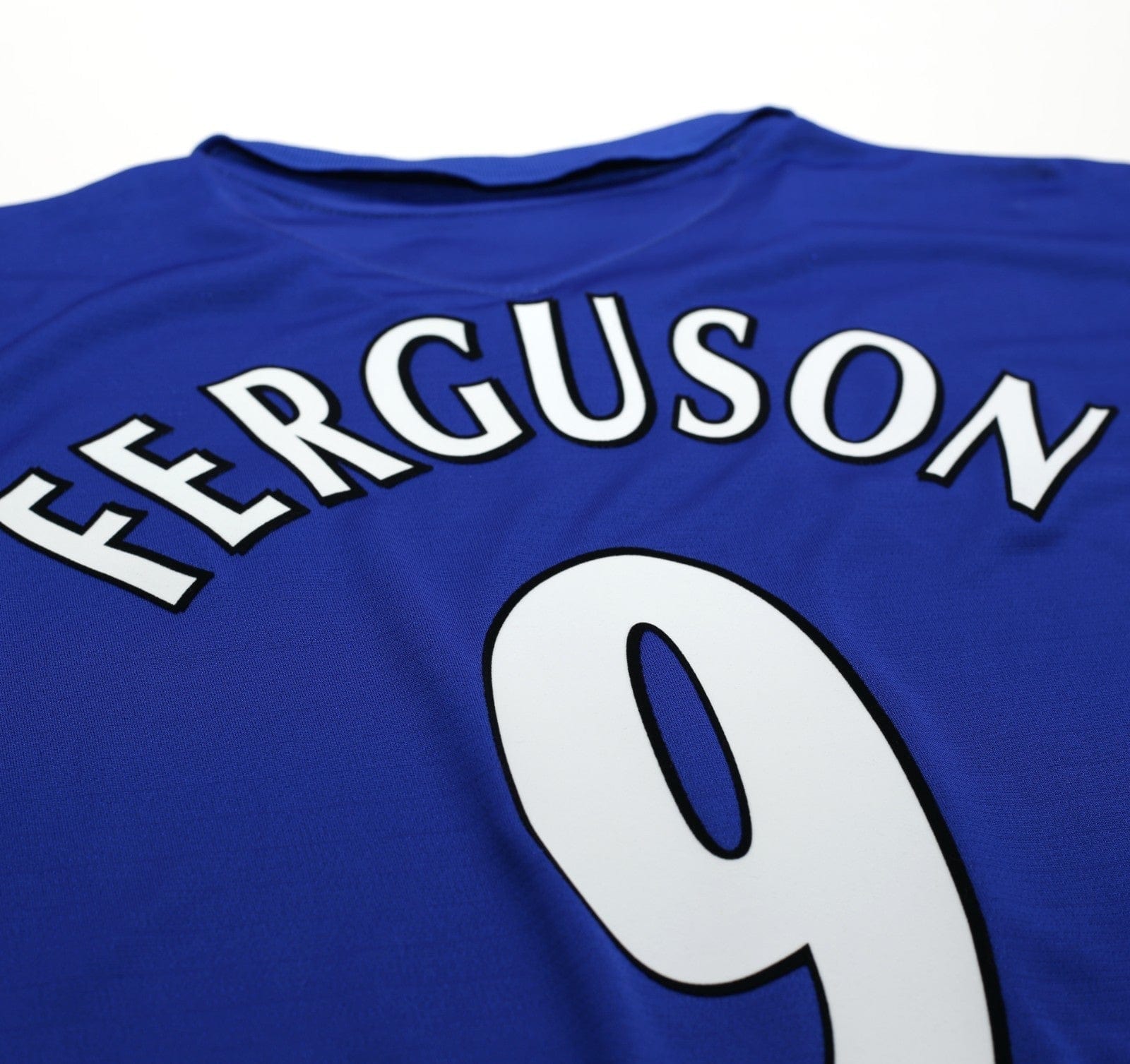 2005/06 FERGUSON #9 Everton Vintage Umbro Home Football Shirt (XL)