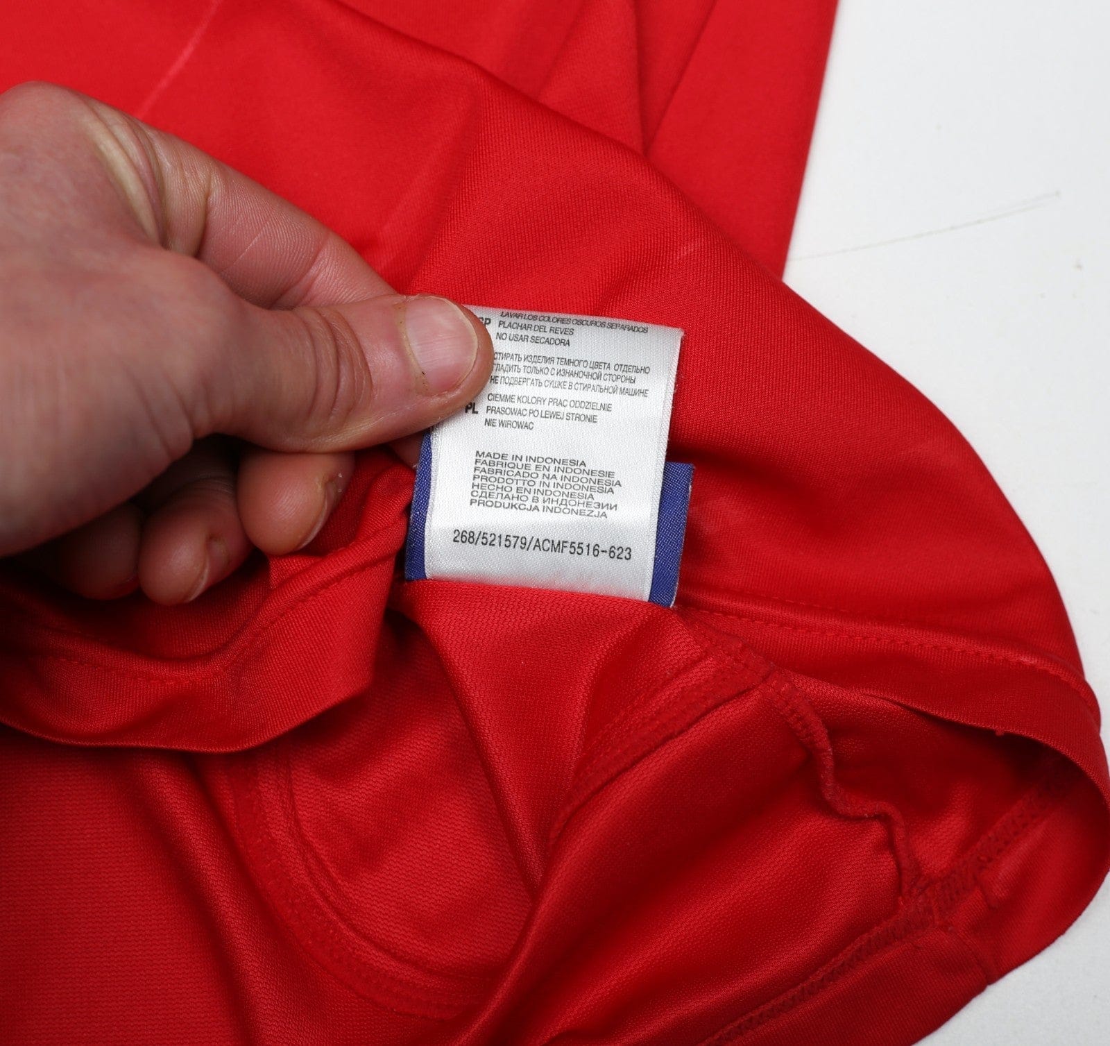 2005/06 GERRARD #8 Liverpool Vintage Reebok European Home Football Shirt (M)