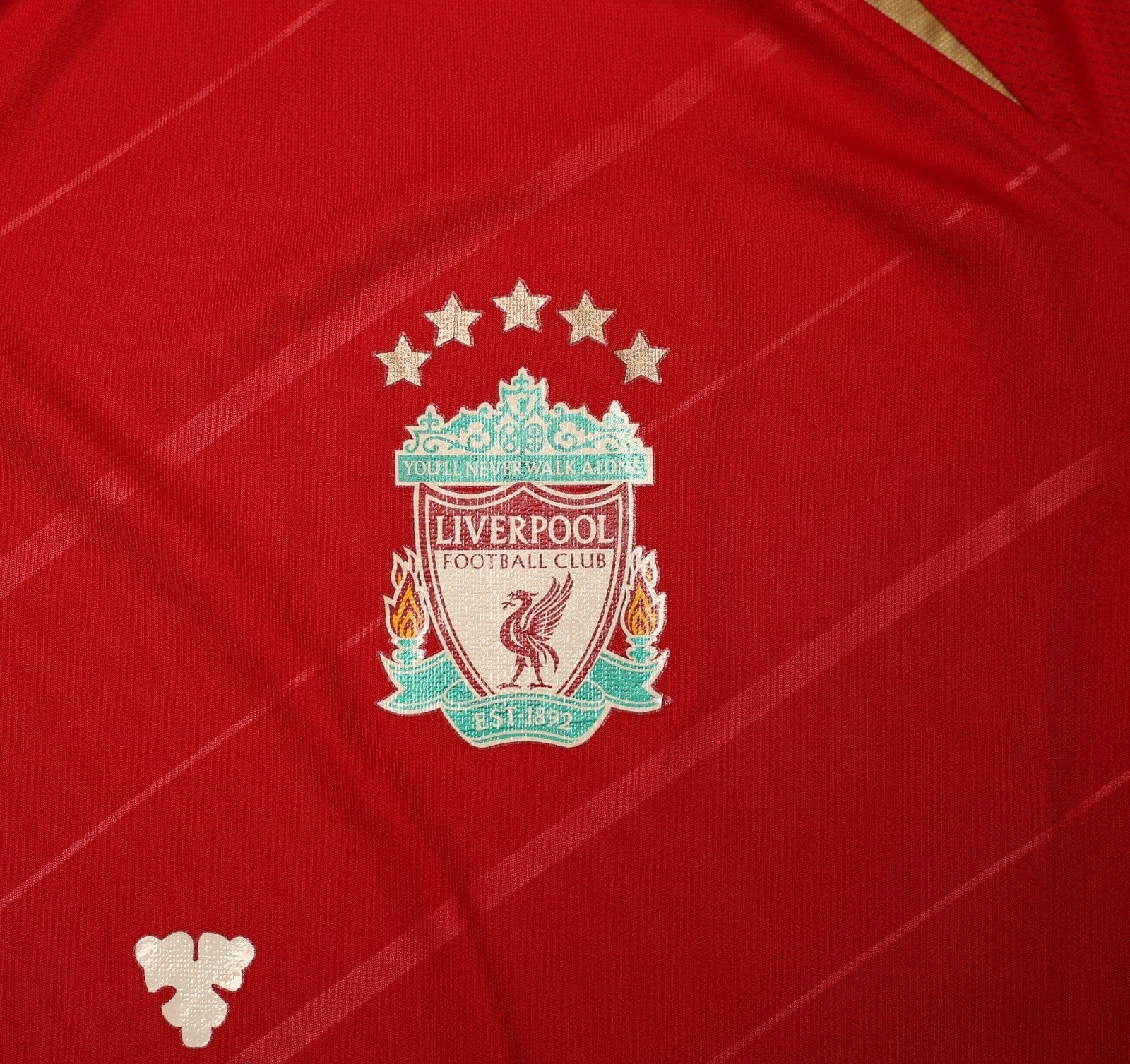 2005/06 GERRARD #8 Liverpool Vintage Reebok European Home Football Shirt (XL)