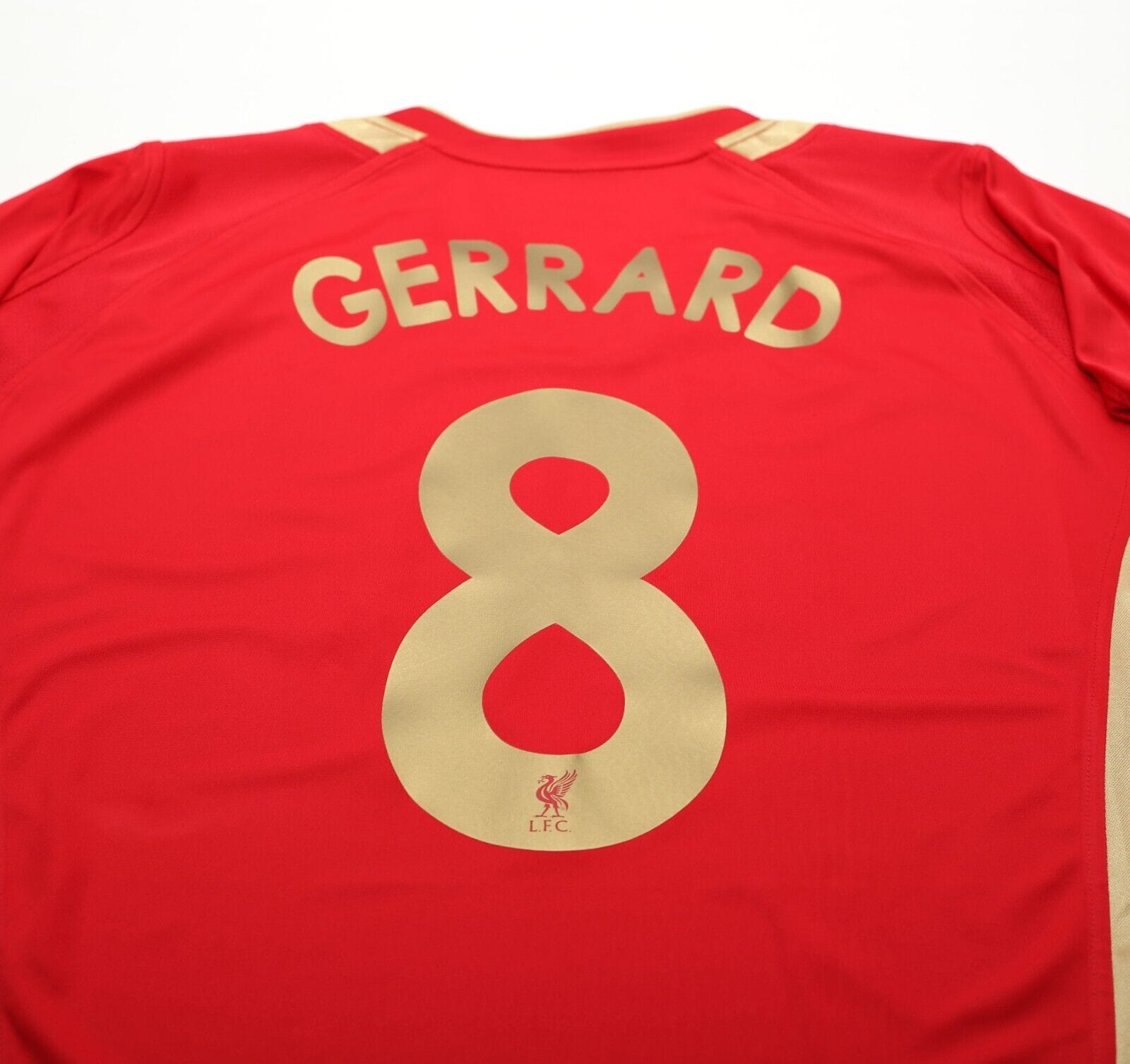 2005/06 Gerrard #8 Liverpool Vintage Reebok UCL Home