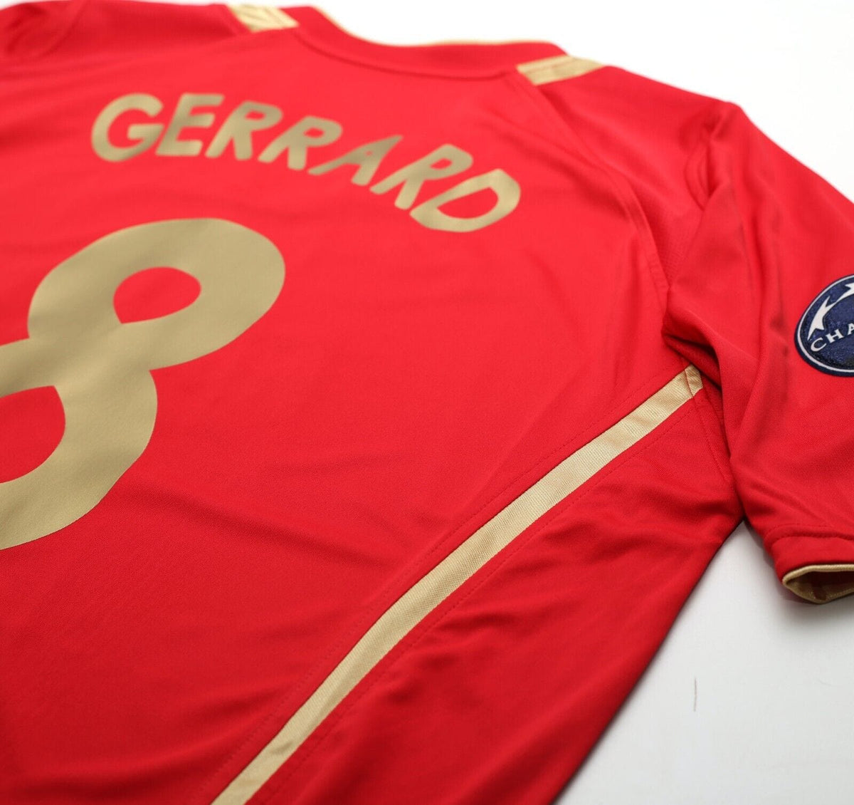 リバプール 2005年 UEFAチャンピオンズリーグ シャツ GERRARD 8 リバプール 2005年 UEFAチャンピオンズリーグ シャツ GERRARD 8