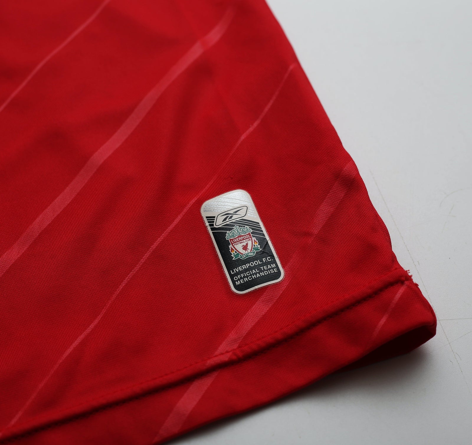 2005/06 GERRARD #8 Liverpool Vintage Reebok UCL Home Football Shirt Jersey (S)