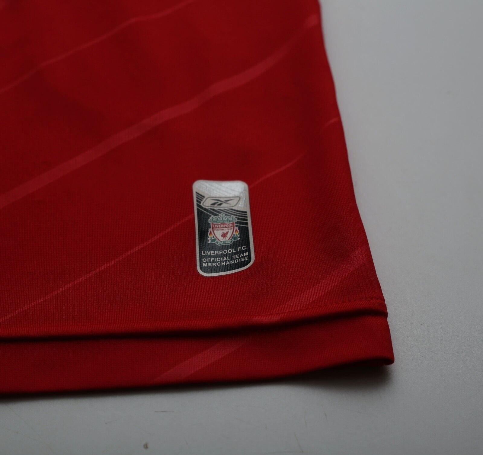 2005/06 GERRARD #8 Liverpool Vintage Reebok UCL Home Football Shirt (XL)